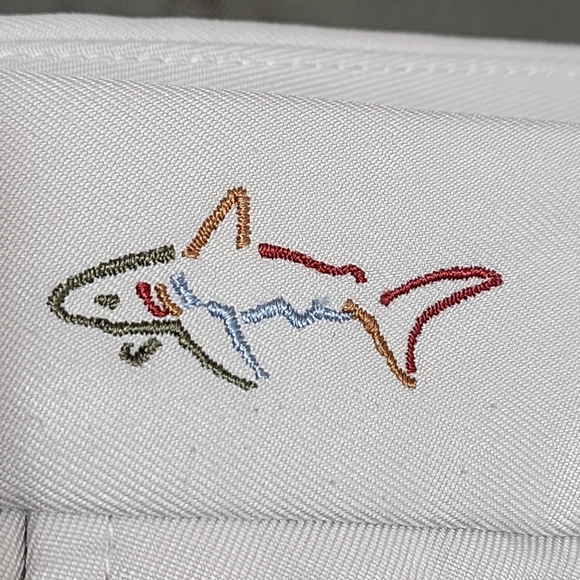 Greg Norman Shorts Men's 36 Cream Beige Golf Chino Pleated - Picture 6 of 9